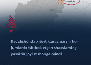 Badahshonda xitoyliklarga qarshi hujumlarda ishtirok etgan shaxslarning yashirin joyi nishonga olindi