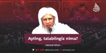 Ayting, talabiingiz nima?