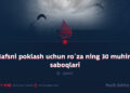Nafsni poklash uchun ro‘za ning 30 muhim saboqlari 2_qism