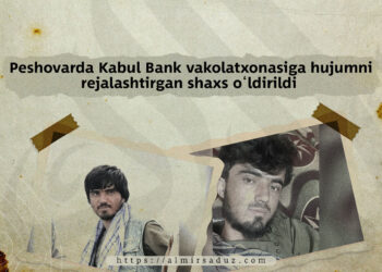 Peshovarda Kabul Bank vakolatxonasiga hujumni rejalashtirgan shaxs o‘ldirildi