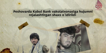 Peshovarda Kabul Bank vakolatxonasiga hujumni rejalashtirgan shaxs o‘ldirildi