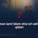 Musulmon larni islom shia‘ori ostida yo‘q qilish!