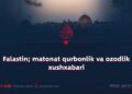 Falastin; matonat qurbonlik va ozodlik xushxabari