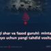 Avvalgi shar va fasod guruhi: mintaqa va dunyo uchun yangi tahdid vositasi!