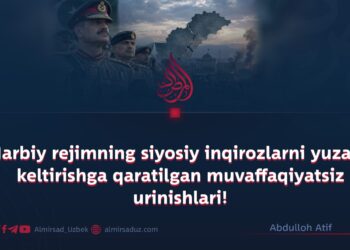 Harbiy rejimning siyosiy inqirozlarni yuzaga keltirishga qaratilgan muvaffaqiyatsiz urinishlari!