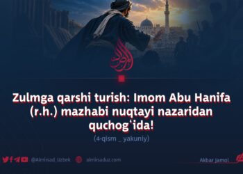 Zulmga qarshi turish: Imom Abu Hanifa (r.h.) mazhabi nuqtayi nazaridan